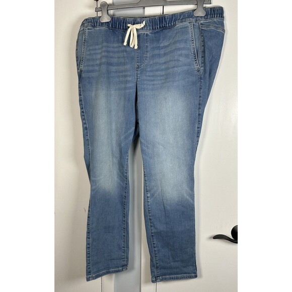 Torrid Women's Skinny Jeans Cotton Blend Blue Plus Size 1R Drawstring Pockets 2R - Picture 1 of 5
